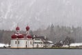 St Bartholomews Church at Koenigssee, Germany Royalty Free Stock Photo