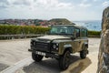 Land Rover Defender in Gustavia at the Caribbean island of Saint Barthelemy Royalty Free Stock Photo