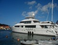 Gustavia Harbor at St Barts, French West Indies Royalty Free Stock Photo