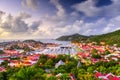 St. Barts Skyline Royalty Free Stock Photo