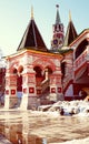 St. Basil Cathedral and Spasskaya clock-tower.