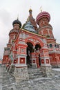 St. Basil Cathedral on winter in Moscow, Russia Royalty Free Stock Photo