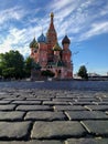 St. Basil`s Cathedral alone without people