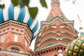 St. Basil`s Cathedral in Moscow Red Square Royalty Free Stock Photo