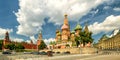 St. Basil`s Cathedral with Kremlin, Moscow