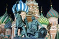 St. Basil's Cathedral and the monument to Minin and Pozharsky