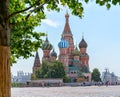 St. Basil`s Cathedral on Red Square.