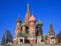 St. Basil's Cathedral on Red square, Moscow Royalty Free Stock Photo