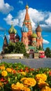 St BasilÃ¢â¬â¢s cathedral on Red Square in summer, Moscow, Russia