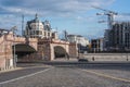 St. Basil`s Descent Square and Bolshoy Moskvoretsky Bridge view