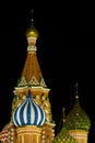 St.Basil's detail at night Royalty Free Stock Photo