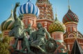 St. Basils Cathedral on Red Square in Moscow, Russia Royalty Free Stock Photo