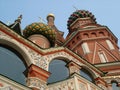 St. Basils Cathedral cupolas - Moscow Red square