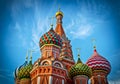 St Basils cathedral on Red Square in Moscow. Royalty Free Stock Photo