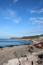 St Bees Head and Cumbrian coast from Nethertown Royalty Free Stock Photo