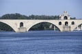 St. Benezet`s bridge on river Rhone, Avignon