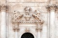 St Blaise\'s Church angel statues in Duvrovnik, Croatia