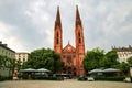 St. Bonifatius church on Luisenplatz square in Wiesbaden, Hesse, Royalty Free Stock Photo