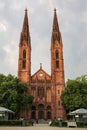 St. Bonifatius church on Luisenplatz square in Wiesbaden, Hesse, Germany Royalty Free Stock Photo