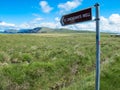 St. Brendan`s Well Signpost Valentia Island Kerry Royalty Free Stock Photo