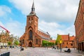 St. Canute`s Cathedral in the center of Odense, Denmark Royalty Free Stock Photo