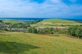 St Catherin's Abbey and Abbotsbury Coast Royalty Free Stock Photo