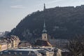 St. Catherine of Alexandria Church with Citadella in the background in Budapest