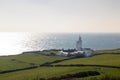 St Catherine`s Lighthouse on Isle of Wight at Watershoot Bay in Royalty Free Stock Photo