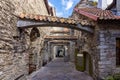 St. Catherine`s passage in Tallinn old town, Estonia Royalty Free Stock Photo