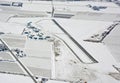 St Catherines airport aerial, Winter Royalty Free Stock Photo