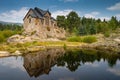 St Catherines Chapel on the Rock Church in the Rocky Mountains of Colorado, reflection in lake Royalty Free Stock Photo