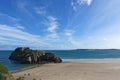 St. Catherines Island Tenby Beach Panorama, South Wales