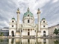St. Charles's Church (Karlskirche), Vienna, Austria Royalty Free Stock Photo