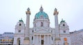 St. Charles`s Church Karlskirche in Vienna, Austria Royalty Free Stock Photo