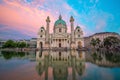 St. Charles`s Church Karlskirche in Vienna, Austria Royalty Free Stock Photo
