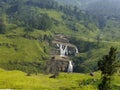 St. Clair Falls situated west of the town of Talawakele on the Hatton-Talawakele Highway in Nuwara Eliya, Sri Lanka