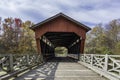 View inside Shaeffer Campbell Covered Bridge Royalty Free Stock Photo