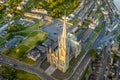 St Colman`s Cathedral Cobh Cork Ireland aerial amazing Irish landmark traditional town Royalty Free Stock Photo