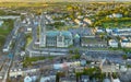 St Colman`s Cathedral Cobh Cork Ireland aerial amazing Irish landmark traditional town Royalty Free Stock Photo