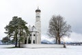 st. Coloman church in hohenschwangau Germany near to Neuschwanstein castle Royalty Free Stock Photo