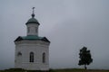 St. Constantine chapel on a cloudy day