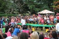 Mango Melee mango eating contest on St. Croix Royalty Free Stock Photo