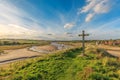 St Cuthbert`s Cross near Alnmouth in Northumberland Royalty Free Stock Photo