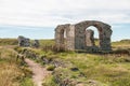 St Dwynwen`s Church, Llanddwyn Island in Anglesey, North Wales Royalty Free Stock Photo