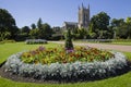 St. Edmundsbury Cathedral from Abbey Gardens in Bury St. Edmunds Royalty Free Stock Photo