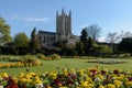 St Edmundsbury Cathedral with flowers