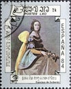 St. Elizabeth of Portugal by Francisco de Zurbaran, a Spanish painter Royalty Free Stock Photo