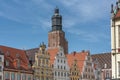 St Elizabeths Church Tower and Market Square buildings - Wroclaw, Poland