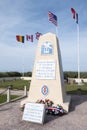 1st Engineer Special Brigade Monument, Utah Beach, Normandy, France. Royalty Free Stock Photo