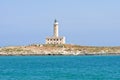 St. Eufemia Lighthouse. Vieste. Puglia. Italy. Royalty Free Stock Photo